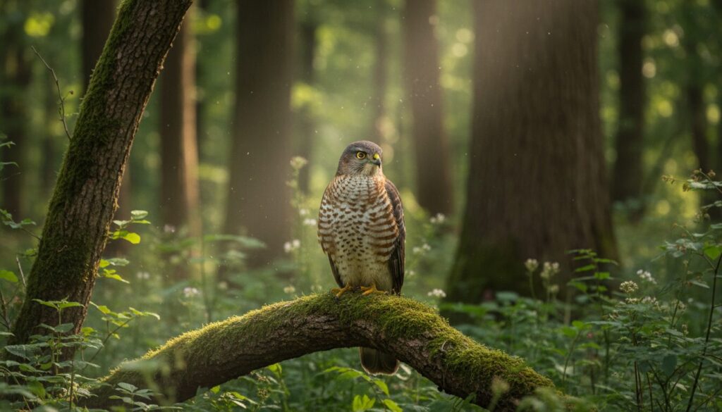 Le majestueux épervier d’Europe : maître discret des forêts