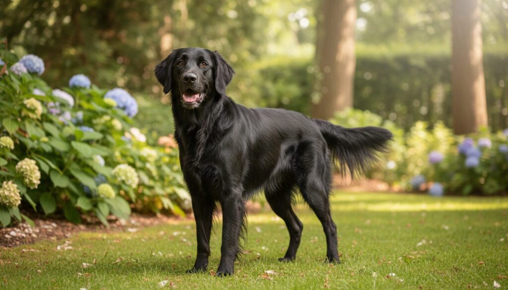 Le Flat-Coated Retriever : Un compagnon joyeux et élégant